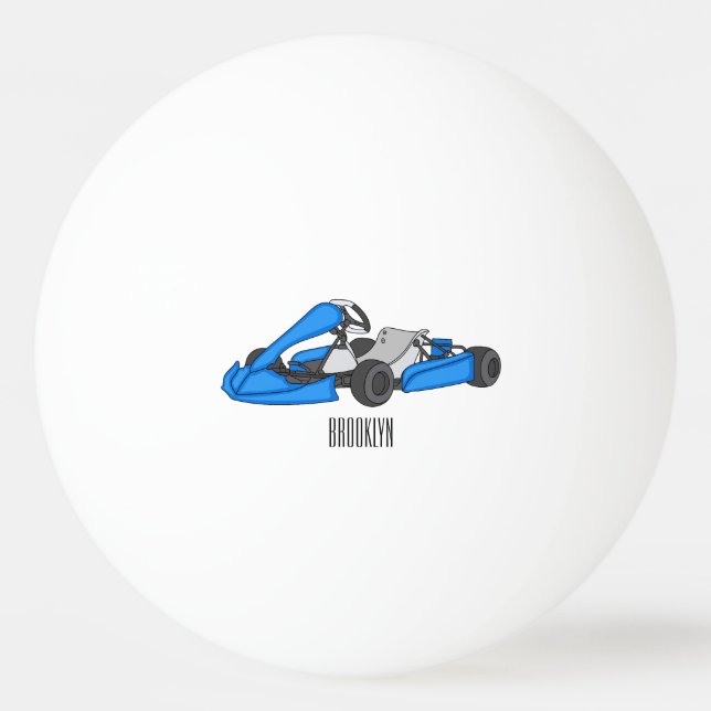 Balle De Ping Pong dessin animé de Kart racing (Devant)
