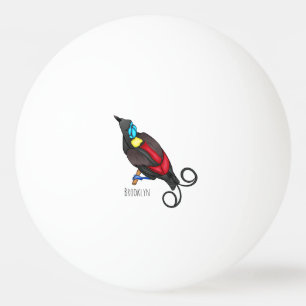 Balle De Ping Pong dessin animé du manucode de Wilson