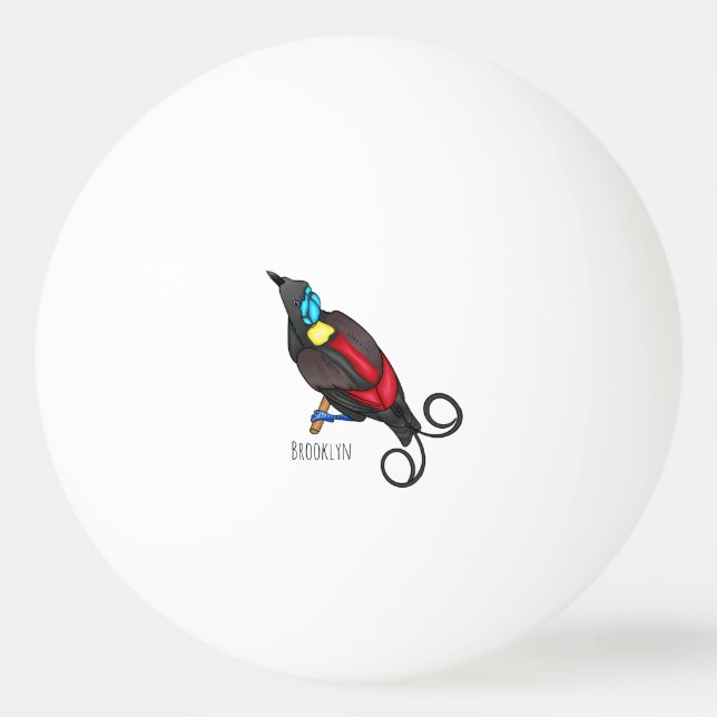 Balle De Ping Pong dessin animé du manucode de Wilson (Devant)