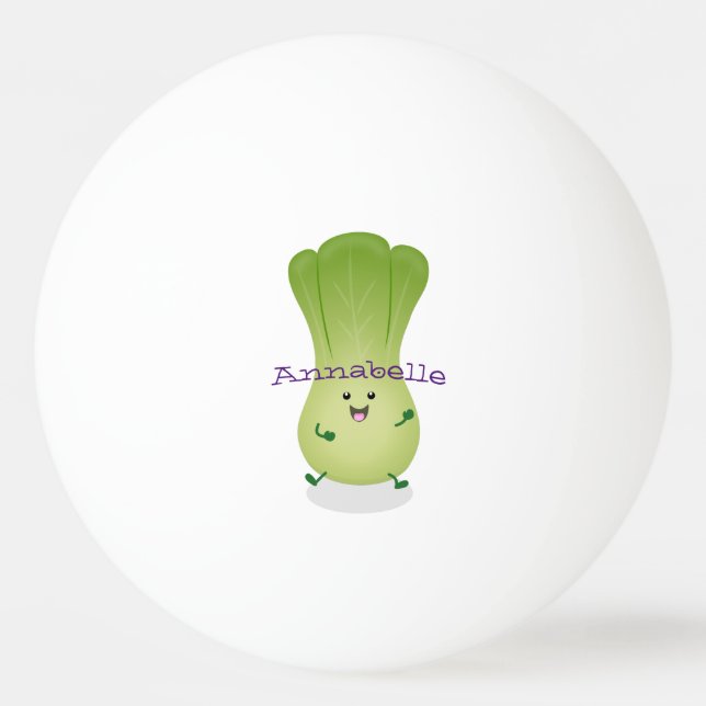 Balle De Ping Pong dessin animé mignon de bok choy (Devant)