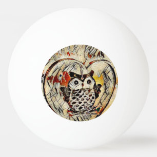 Balle De Ping Pong Dessin de hibou