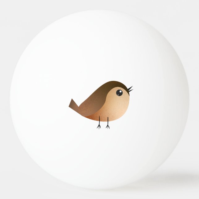 Balle De Ping Pong Dessin d'Oiseau de Bruant (Devant)