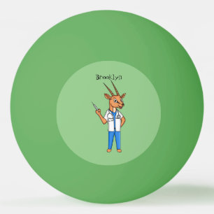 Balle De Ping Pong Dessin du médecin de l'antilope Cute Gemsbok
