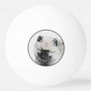 Balle De Ping Pong Dessin Keeshond Chiot - Joli dessin original Chien