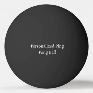 Balle De Ping Pong Dimensions personnalisées 1,57" Noir