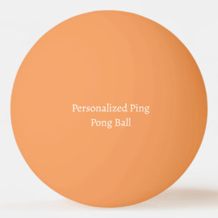 Balle De Ping Pong Dimensions personnalisées 1,57" Orange