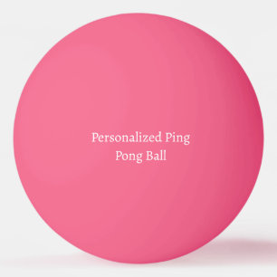 Balle De Ping Pong Dimensions personnalisées 1,57" rose