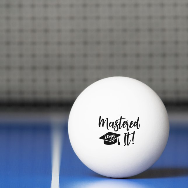 Balle De Ping Pong Diplôme de Master sur mesure Réussi (Filet)