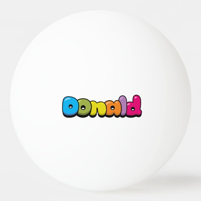 Balle De Ping Pong Donald (Devant)
