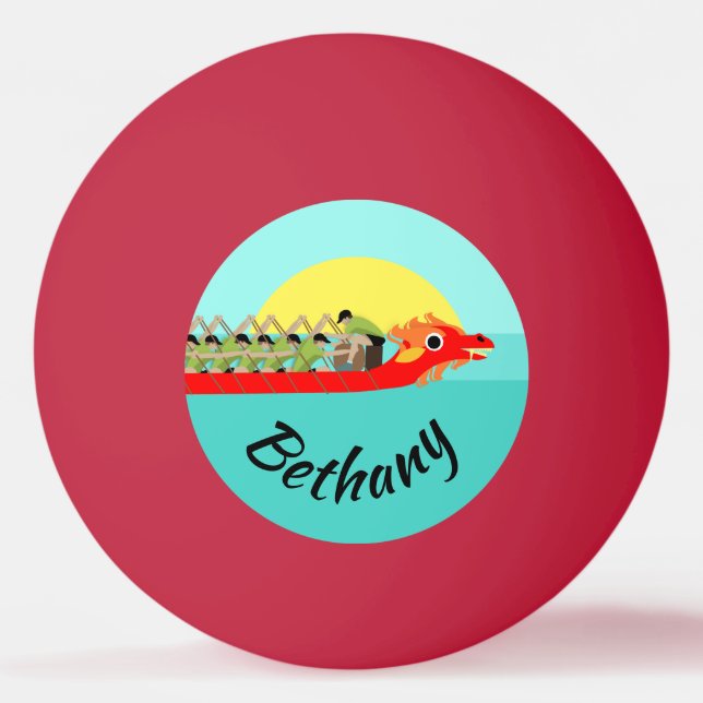 Balle De Ping Pong Dragon Boat Racing (Devant)