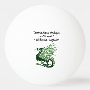 Balle De Ping Pong Dragon et sa colère Shakespeare King Lear Dessin