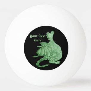Balle De Ping Pong dragon vert mignon Ping Pong Ball