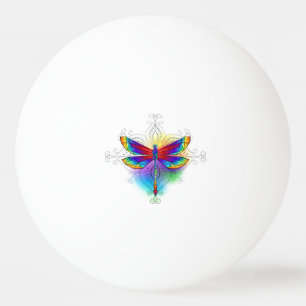 Balle De Ping Pong Dragonfly en arc-en-ciel