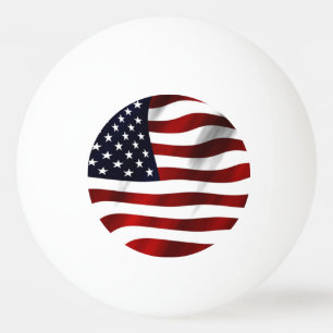 Balle De Ping Pong Drapeau américain 