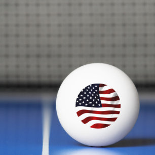Balle De Ping Pong Drapeau américain