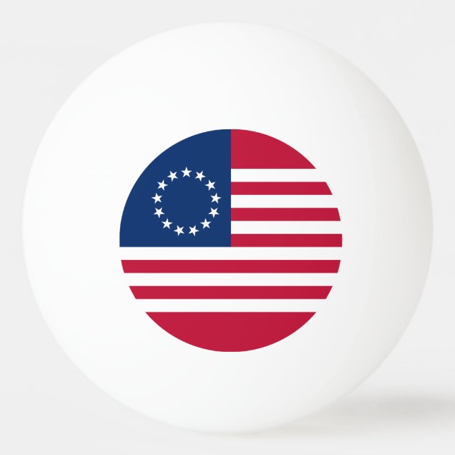 Balle De Ping Pong Drapeau américain Betsy Ross (Dos)