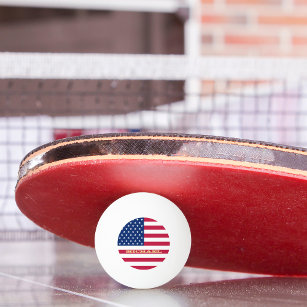 Balle De Ping Pong Drapeau américain Patriotique Tennis Beer Ping Pon