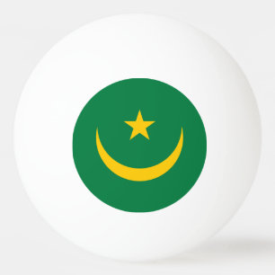 Balle De Ping Pong Drapeau ancien de Mauritanie