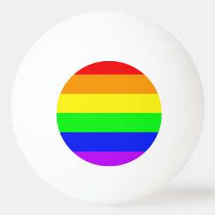 Balle De Ping Pong Drapeau arc-en-ciel