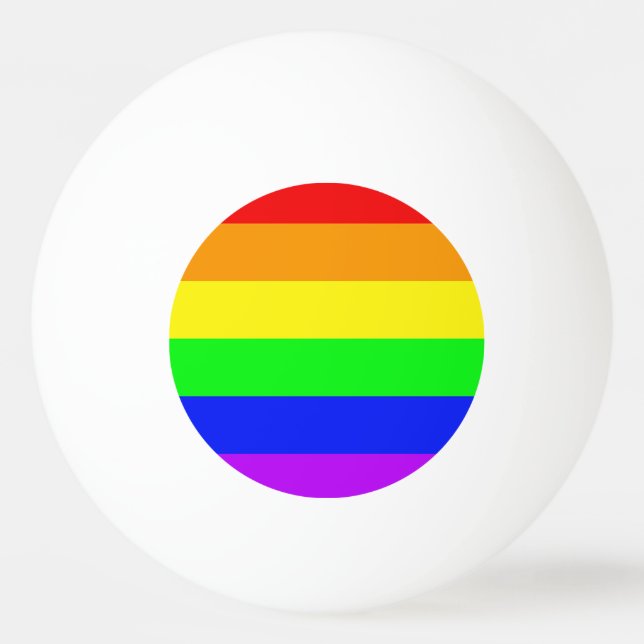 Balle De Ping Pong Drapeau arc-en-ciel (Devant)