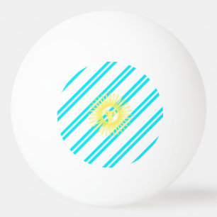 Balle De Ping Pong Drapeau argentin de rayures