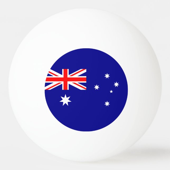 Balle De Ping Pong Drapeau australien (Devant)