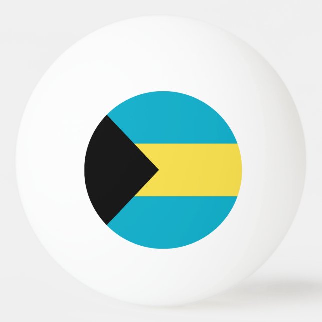 Balle De Ping Pong Drapeau bahamien (Devant)