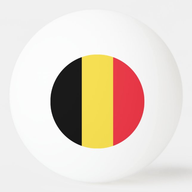 Balle De Ping Pong Drapeau belge patriotique (Dos)