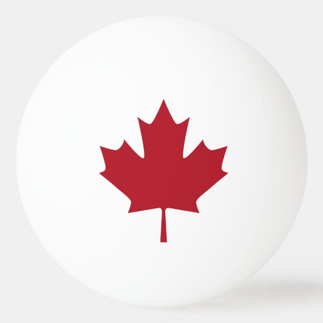 Balle De Ping Pong Drapeau canadien (Devant)