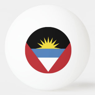 Balle De Ping Pong Drapeau d'Antigua-et-Barbuda
