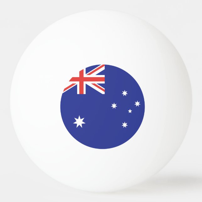 Balle De Ping Pong Drapeau d'Australie (Devant)