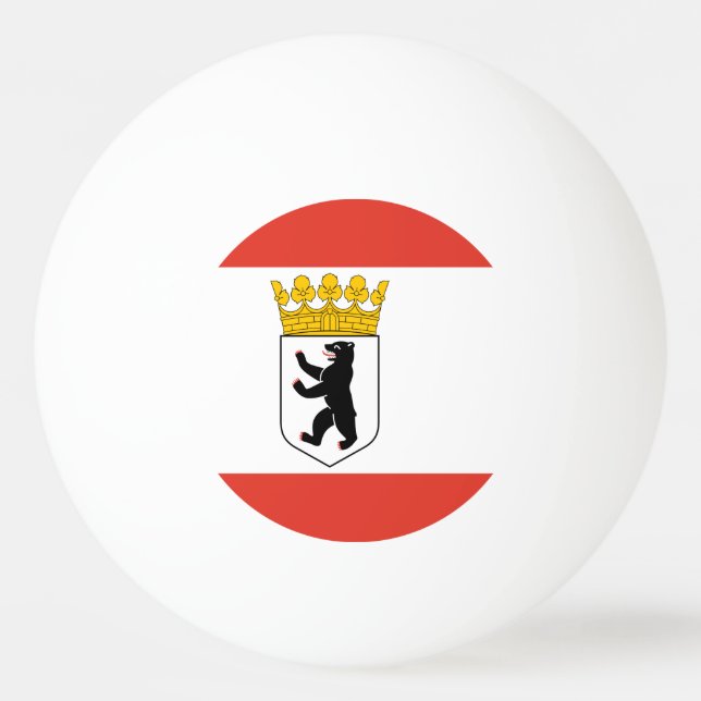 Balle De Ping Pong Drapeau de Berlin Ping-Pong Ball (Devant)