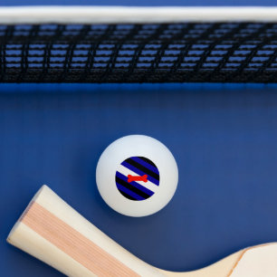 Balle De Ping Pong Drapeau de fierté de jeu de chiots de SlipperyJoe