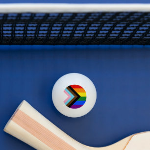 Balle De Ping Pong Drapeau de fierté Progress Pride de SlipperyJoe si