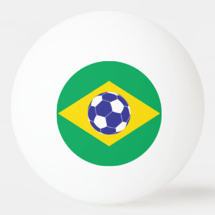 Balle De Ping Pong Drapeau de Football Brésilien