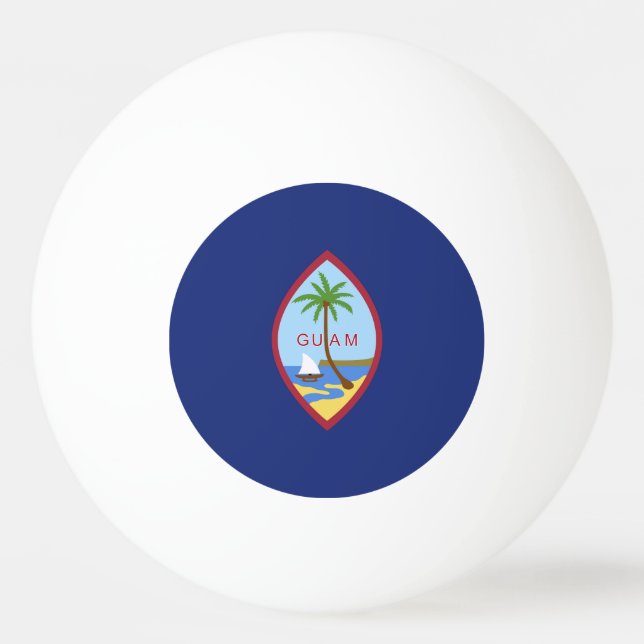 Balle De Ping Pong Drapeau de Guam (Devant)