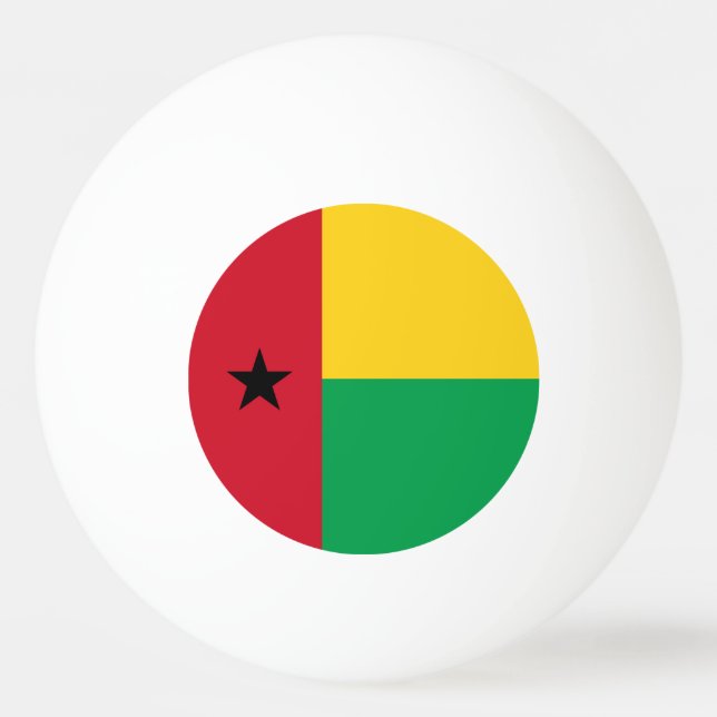 Balle De Ping Pong Drapeau de Guinée-Bissau (Devant)