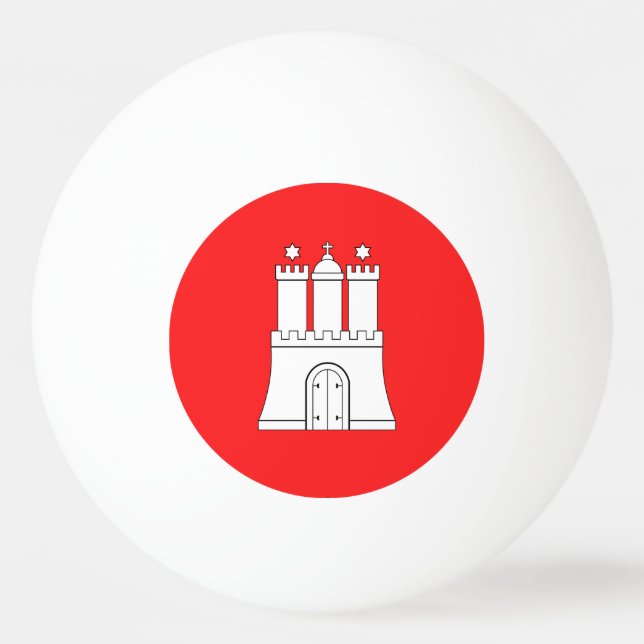 Balle De Ping Pong Drapeau de Hambourg Ping Pong Ball (Devant)