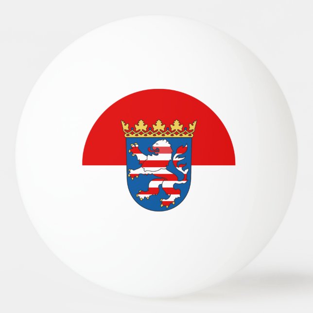 Balle De Ping Pong Drapeau de Hesse Ping Pong Ball (Devant)