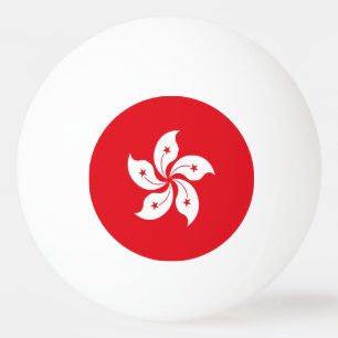 Balle De Ping Pong Drapeau de Hong Kong
