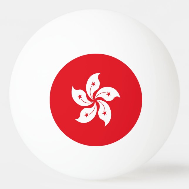 Balle De Ping Pong Drapeau de Hong Kong (Devant)