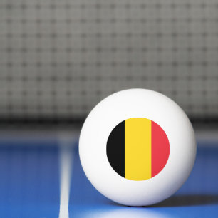 Balle De Ping Pong Drapeau de la Belgique
