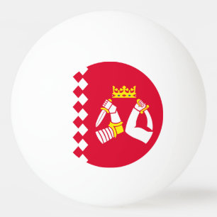 Balle De Ping Pong Drapeau de la Carélie du Nord
