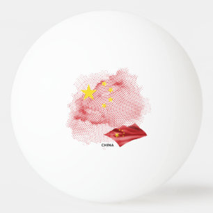 Balle De Ping Pong Drapeau de la Chine