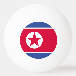 Balle De Ping Pong Drapeau de la Corée du Nord