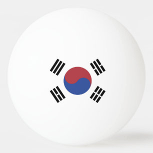 Balle De Ping Pong Drapeau de la Corée du Sud