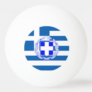 Balle De Ping Pong Drapeau de la Grèce