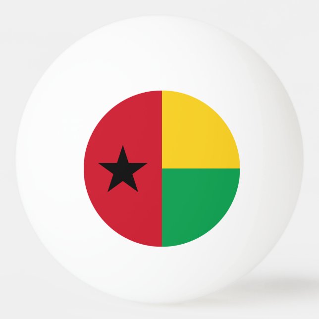 Balle De Ping Pong Drapeau de la Guinée Bissau (Devant)