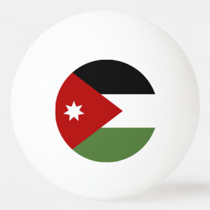 Balle De Ping Pong Drapeau de la Jordanie