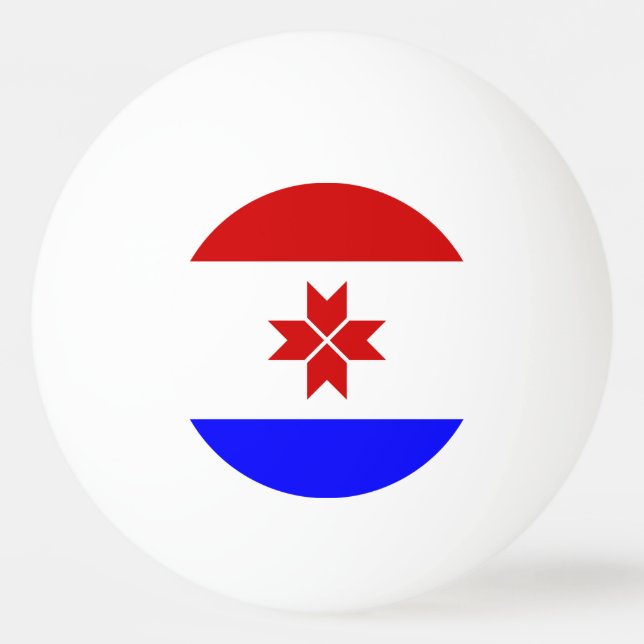 Balle De Ping Pong Drapeau de la Mordovie (Devant)